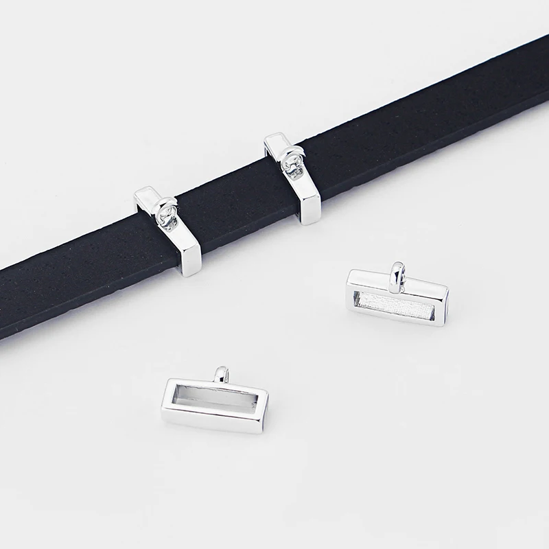 10 шт. слайдер разделитель бусины подходят плоский кожаный шнур DIY браслет и