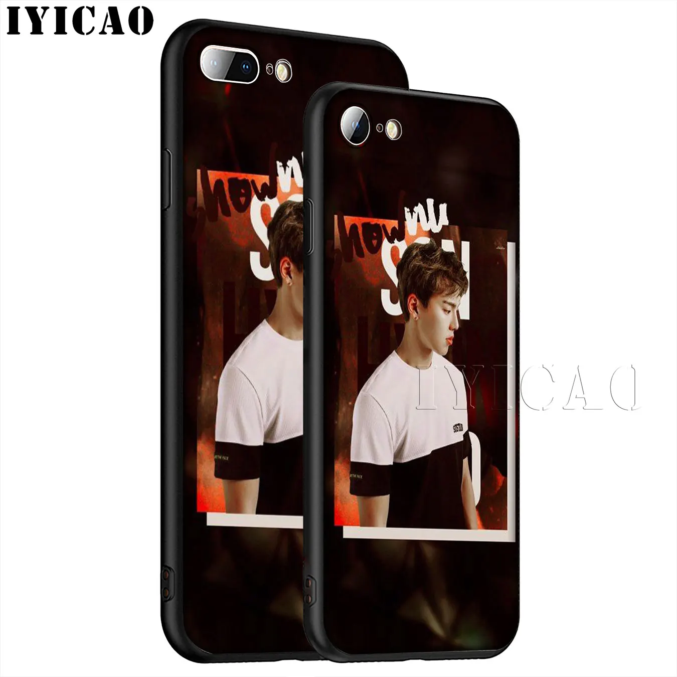 IYICAO Monsta X KPOP Boy Group Best Soft Silicone Phone Case for iPhone XR XS 11 Pro Max 6 6S 7 8 Plus 5 5S SE 10 Black Cover |