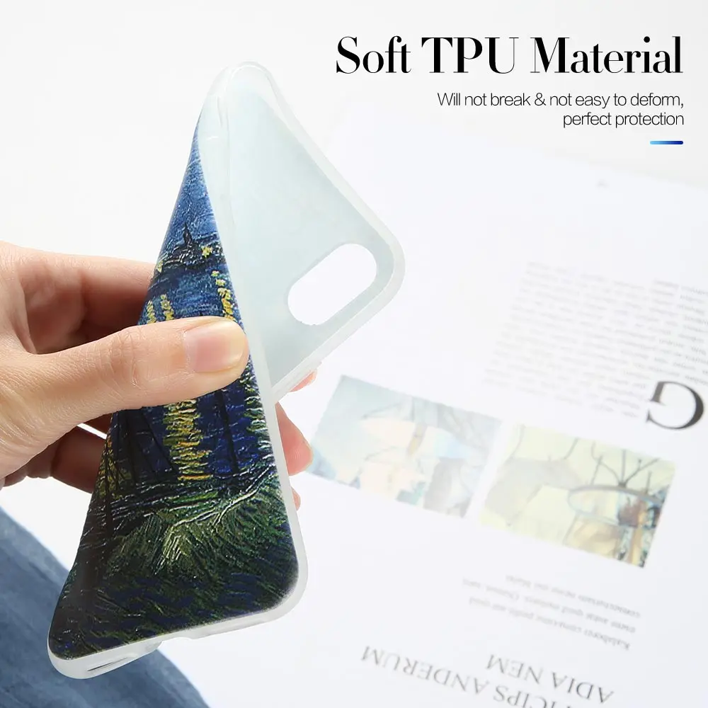 KISSCASE чехол для телефона с рисунком &quotКартина маслом&quot Samsung Galaxy S8 S9 Plus Note 9 8 мягкий