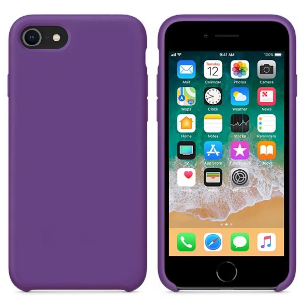28 Purple Официальный силиконовый чехол для iPhone 7 8 Plus чехол для iPhone 6 S 6 S чехол для телефона s для iPhone XS MAX XR X Чехол без логотипа Coque - Цвет: 28 Purple