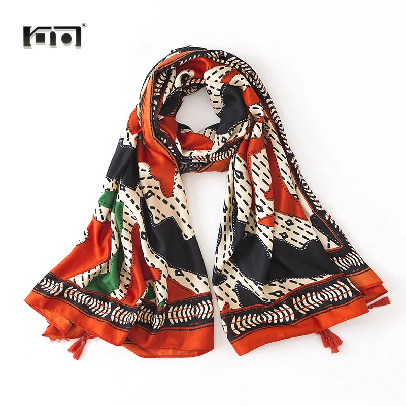 2018 осень Для женщин шарфы хлопка шеи шарф вязаный зимняя женская украл теплые