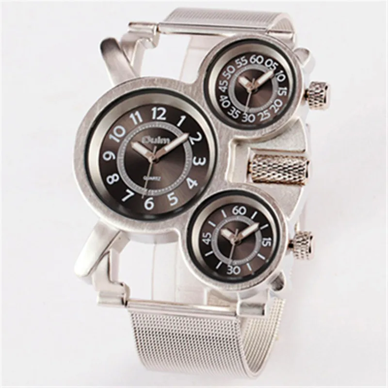Мужские часы Oulm большие наручные в стиле милитари Montre Homme de Marque Relojes Lujo Marcas мужские