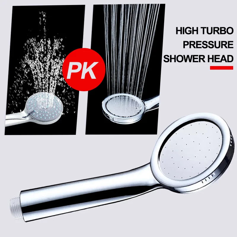 ABS Silver Bathroom Top HighPressure Shower Nozzle Head Water-Saving Bath Sprayer Modern Chrome Finished Home Improvement | Обустройство