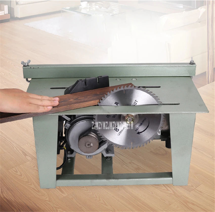 

New Hot MJ1025 Multifunctional Miniature Table Saw Desktop Decoration Saw Board Material Feeder Woodworking Table Saw 220v 1200W