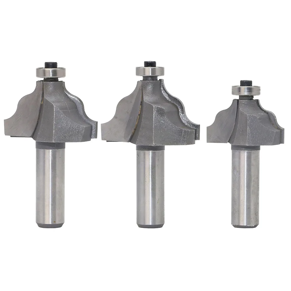 1 шт. 1/4 &quot1/2&quot хвостовик классический волнистый край литье с подшипником