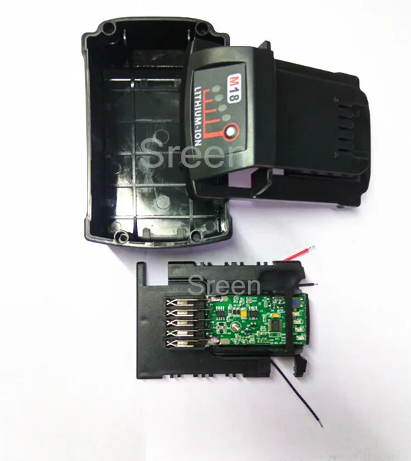 18 в Li Ion Мощность инструменты Батарея чехол с PCB програмная панель Замена для