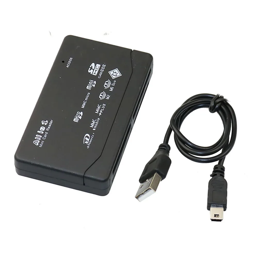 Все в одном кардридер памяти USB внешний SD SDHC Mini Micro M2 MMC XD CF ридер для MP3 цифровой