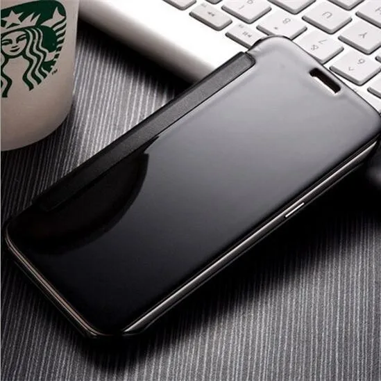 Mirror Clear View Luxury Case For Huawei P9 P10 Leather Flip Cover Mate8 7 P8 Lite Phone |