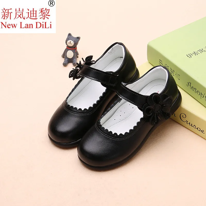 Новое поступление Обувь для девочек Коллекция 2020 года Сезон осень Кожаная обувь