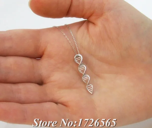 Новинка 2018 стильное ожерелье с кулоном DNA в стиле науки и биологии Длинная тонкая