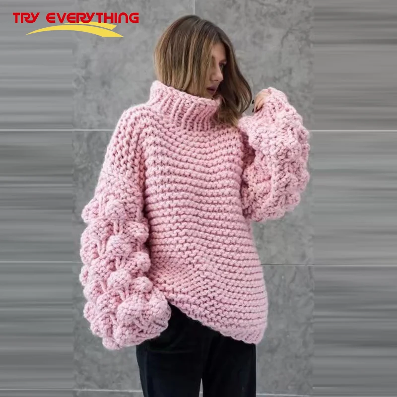Женский свитер с высоким воротом розовый длинным рукавом 2019|women turtleneck|pull femmesweater