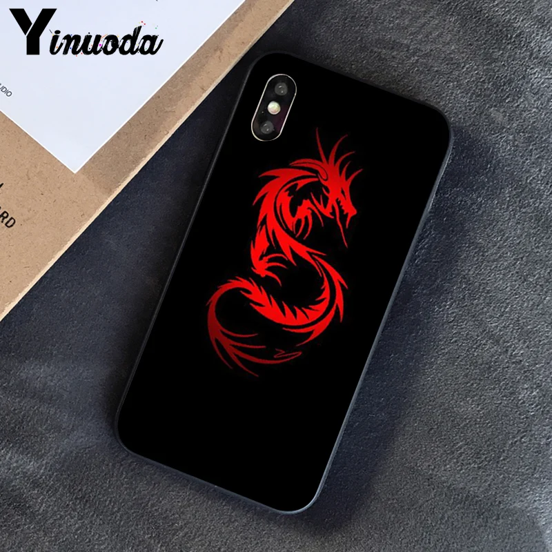 Yinuoda Китайский Зодиак Дракон Чехол для iphone SE 2020 8 7 6 6S 6Plus X XS MAX 5 5S XR Capa|Бамперы| |