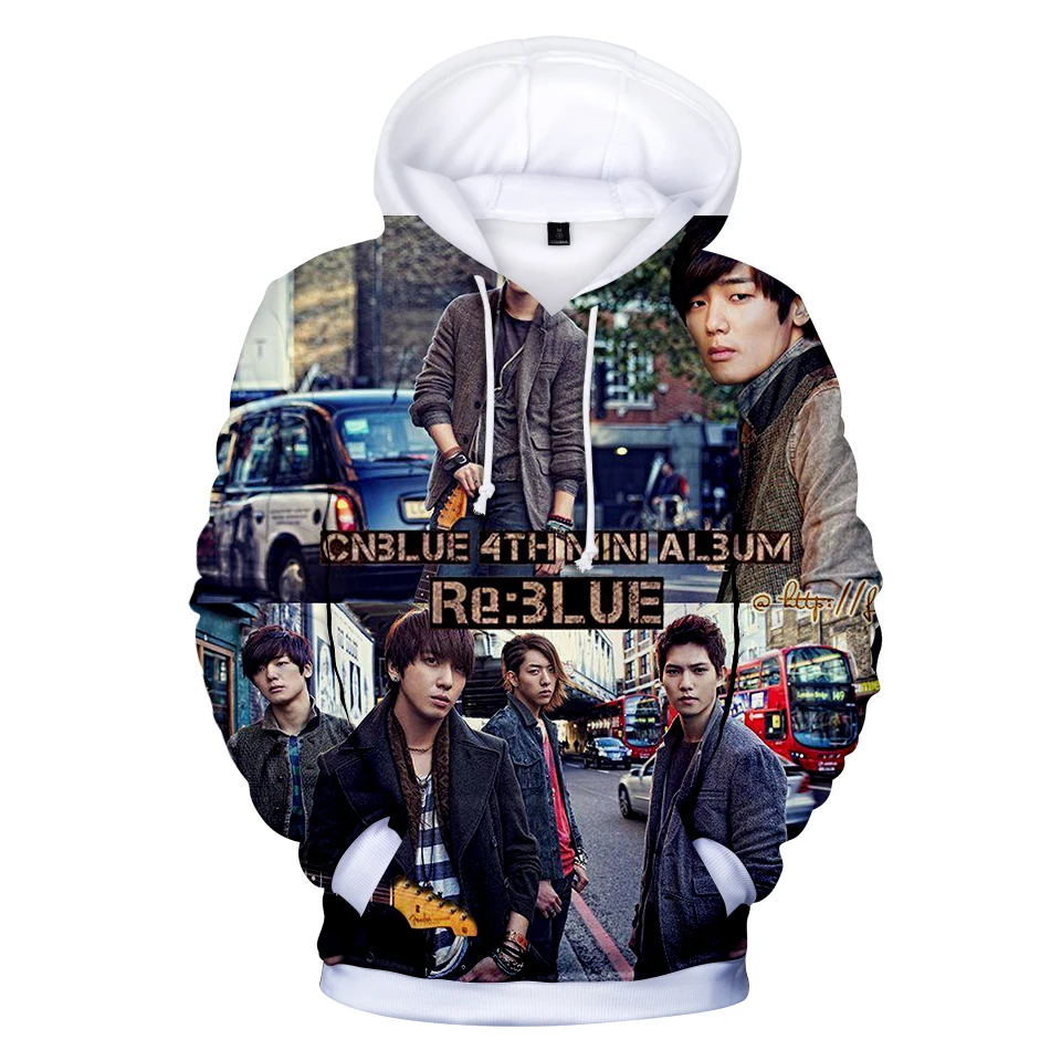 Женская/мужская толстовка с капюшоном CNBlue Корейский Kpop 3D принт 4XL | Женская одежда