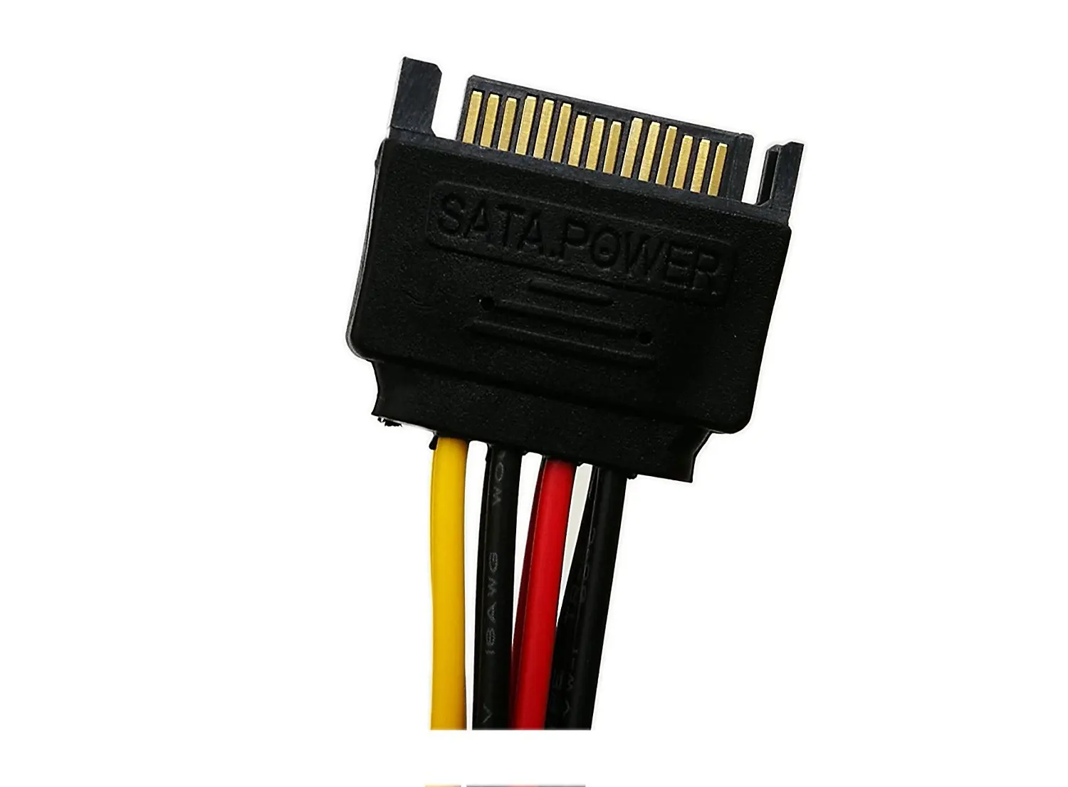 10 шт. 6 &quotSATA 15 контактный штекер к двойному 4 Molex гнездовой Y сплиттер Ide жесткий