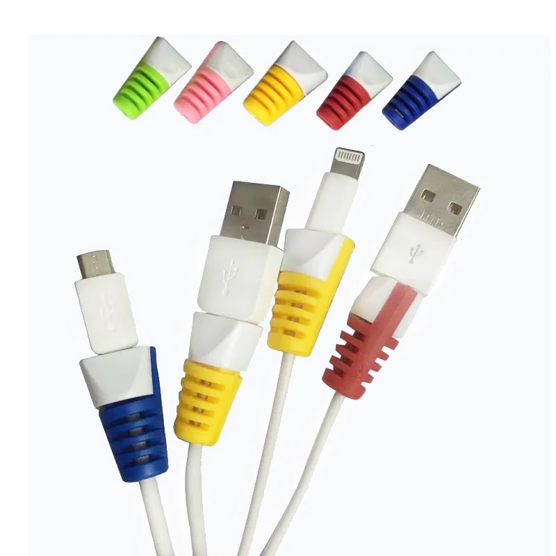 Органайзер для кабеля силиконовый usb кабель намотки гибкого управления зажимами