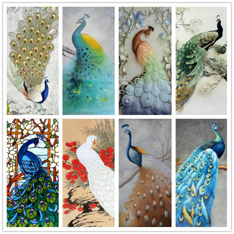 Алмазная 5D Вышивка сделай сам алмазная вышивка анальный Павлин 3D пейзаж живопись