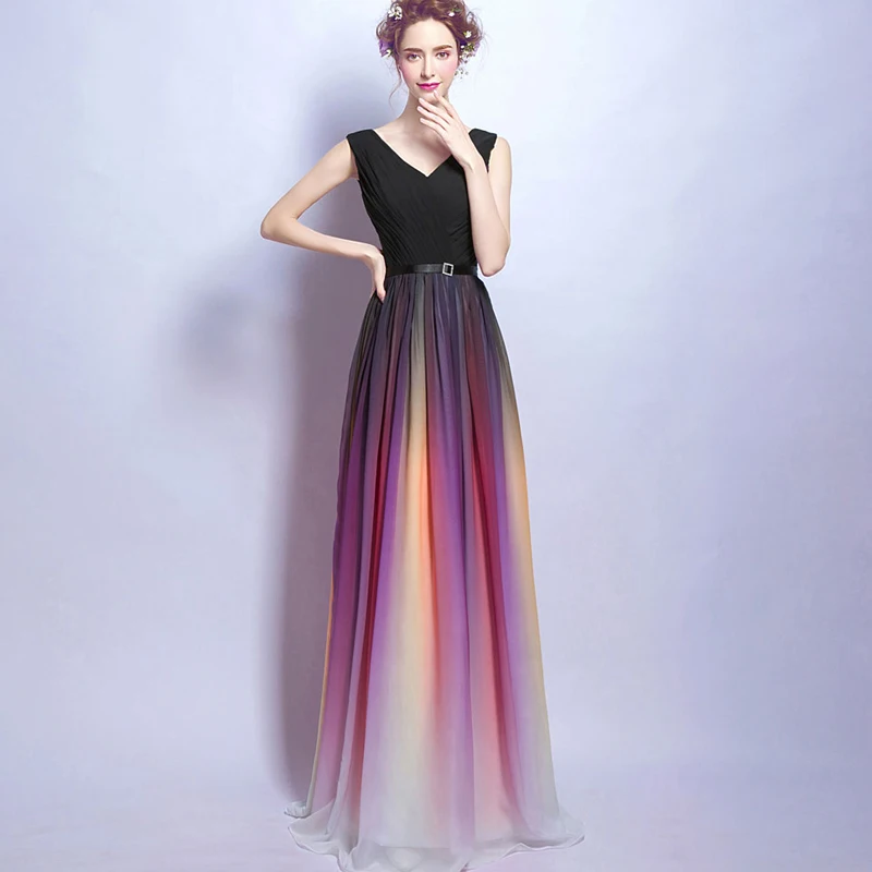 FOLOBE 2020 свадебное платье с v образным вырезом элегантное градиентное длинное