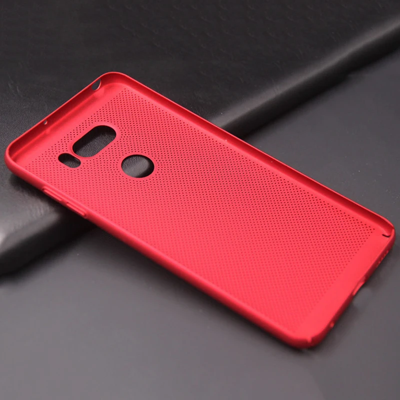MAKAVO For LG V30 Case Hollow Full Protection Slim Matte Hard Platic Cover LGV30 Phone Cases |