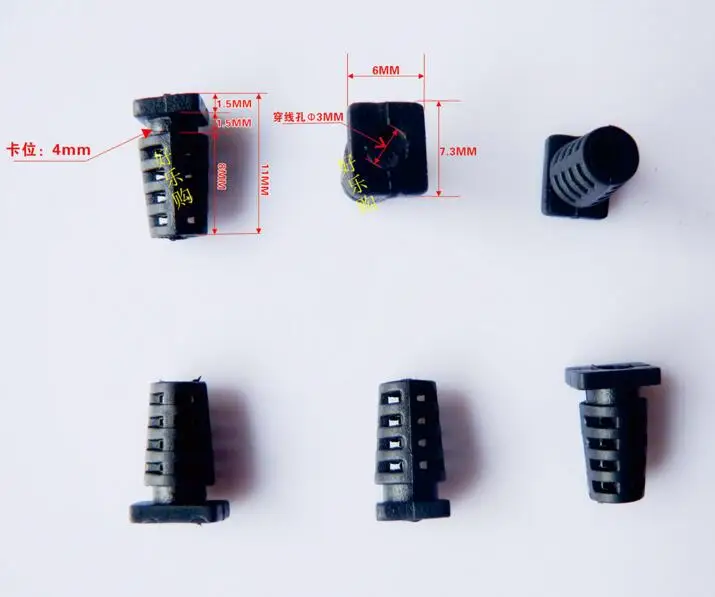 100 шт. защитная оболочка для сделай сам OTG Mini Type B USB 5Pin сварочный штекер разъем 4 в 1