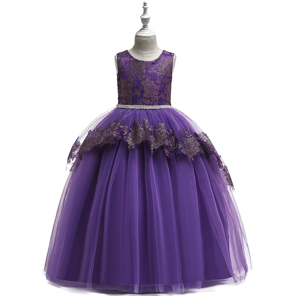 Girls Dress Long Ball Gown Evening Kids Dresses Children Prom Princess Party Wedding for 8 12 14 Years | Детская одежда и обувь