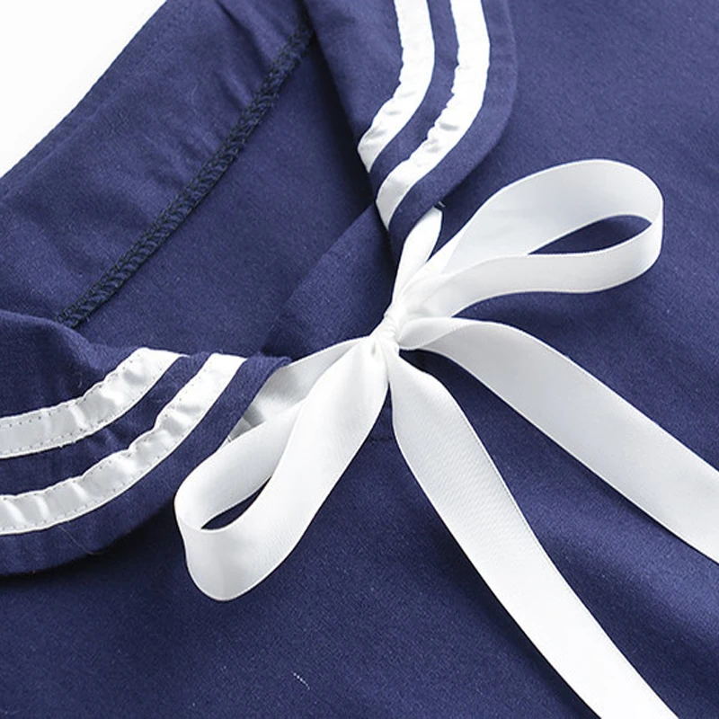 Новые летние женские японский Сен женской линии в морском стиле с рисунком