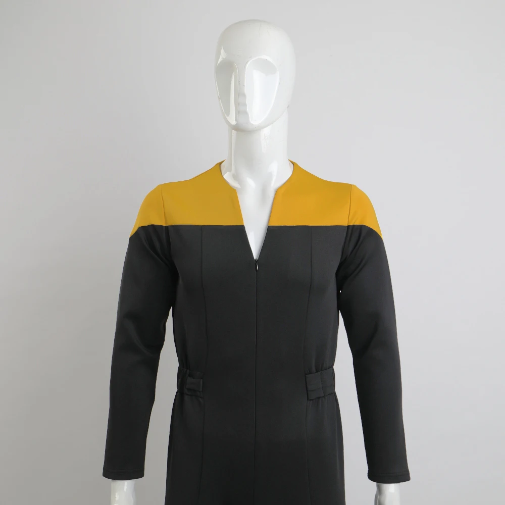 Звезда космоса девять Trek коммандер Сиско униформой комбинезон желтого цвета