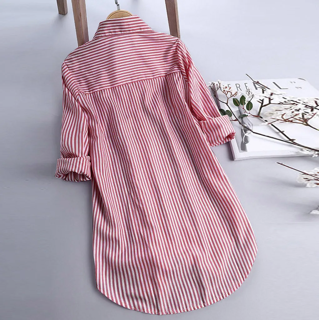 Uwardrobe женские футболки в полоску хлопковая футболка с длинными рукавами и