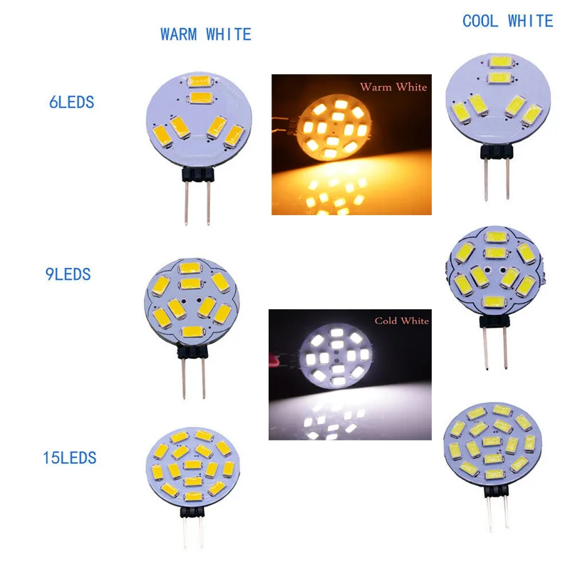 Светодиодная лампа G4 5730 SMD теплый/холодный белый экономит энергию 1 2 Вт/1 8 Вт/3 Вт