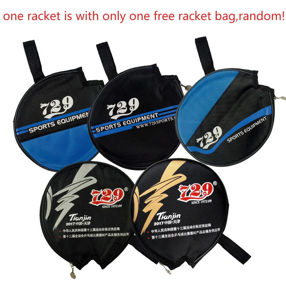 

RITC 729 Friendship 2060# Pips-In Table Tennis Racket with Case for PingPong Shakehand long handle FL
