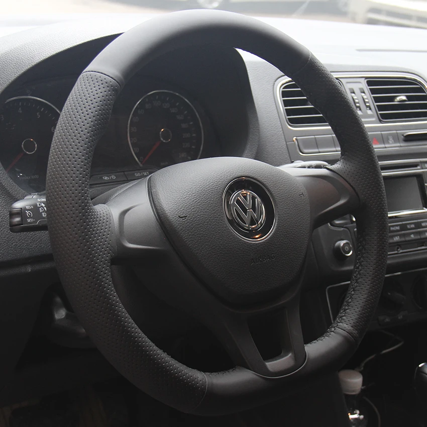 Чехол для Volkswagen GOLF 7 чехлы рулевого колеса 2014 года специальные кожаные