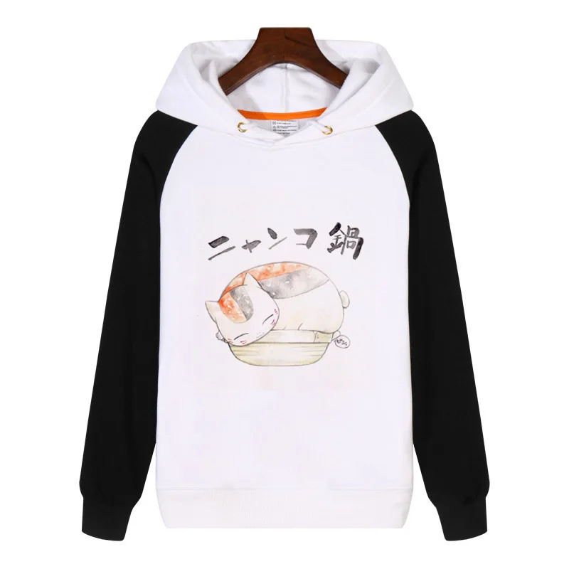Natsume's Book of Friends японское аниме Такаси Нацумэ Nyanko-толстовки sensei для мужчин и