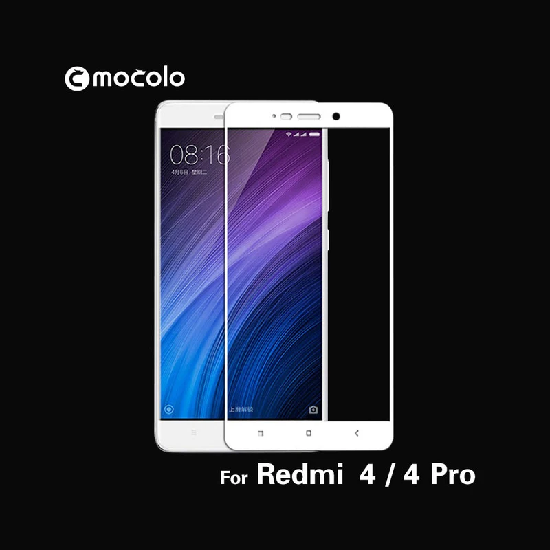 Mocolo 2.5D 0 33 мм Полное покрытие экрана 9H жесткая Защита закаленное стекло для Redmi 4