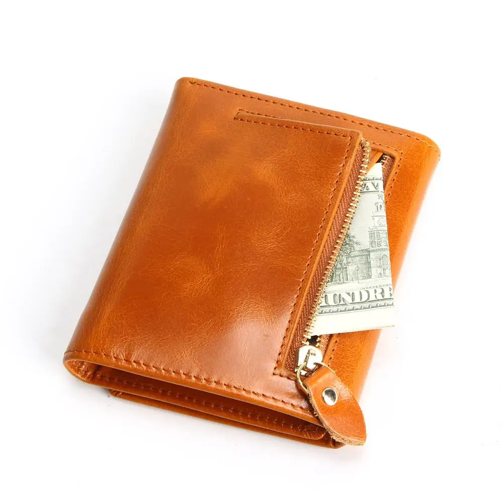 Новинка 2019 Модный Маленький Ретро винтажный кошелек из натуральной воловьей