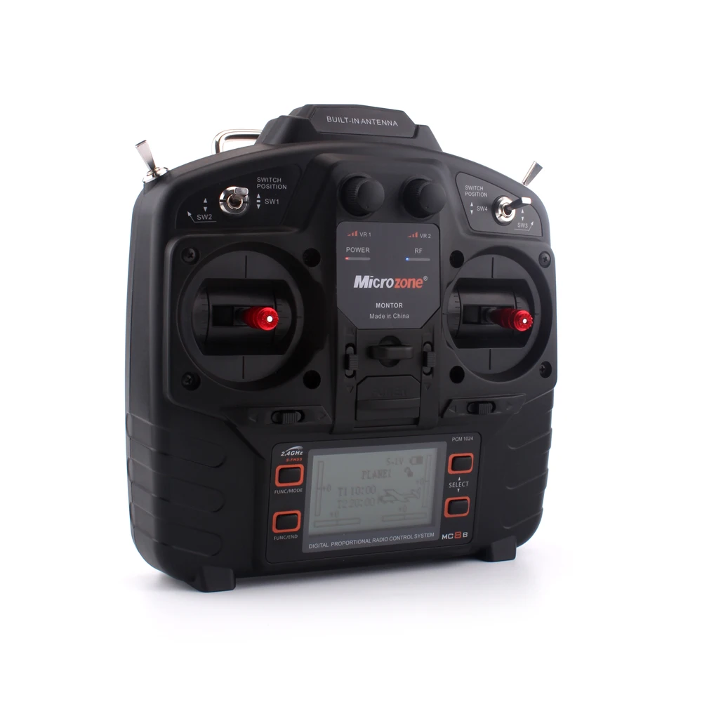Microzone 2 4 GHz S FHSS V 6V 8ch RC контроллер передатчика Приемник для радиоуправляемого