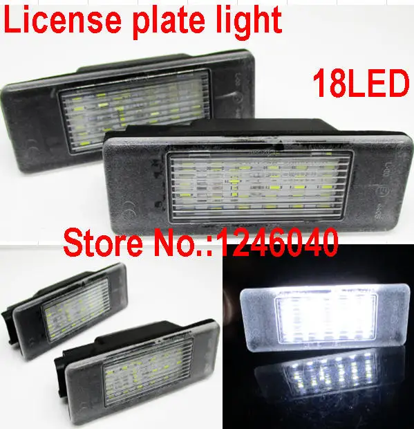 2 шт. светодиодный номерной знак для Peugeot 106 3D хэтчбек 1007 207 308 3008 406 407 508 607 806 Expert