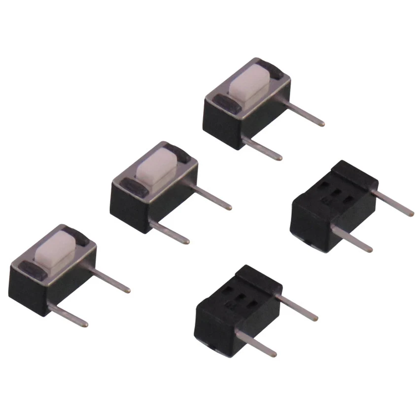 Оптовая продажа белый черный 90 градусов сторона стопы 12 V 100ma 2 p Кнопка
