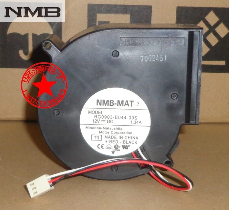 Для NMB BG0903 B044 00S 9733 12V 1.34A сервер turbo Вентилятор 3 проводной линейный охлаждающий