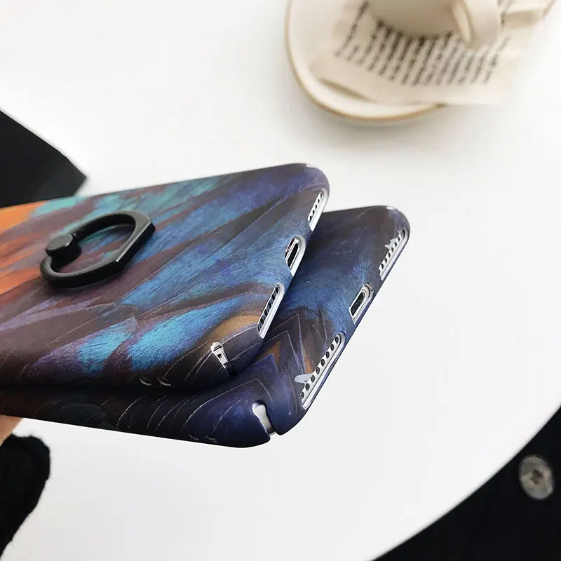 Чехол Boucho с цветными перьями для iphone XS MAX XR X чехол телефона цветопередачей s 6 S 7 8