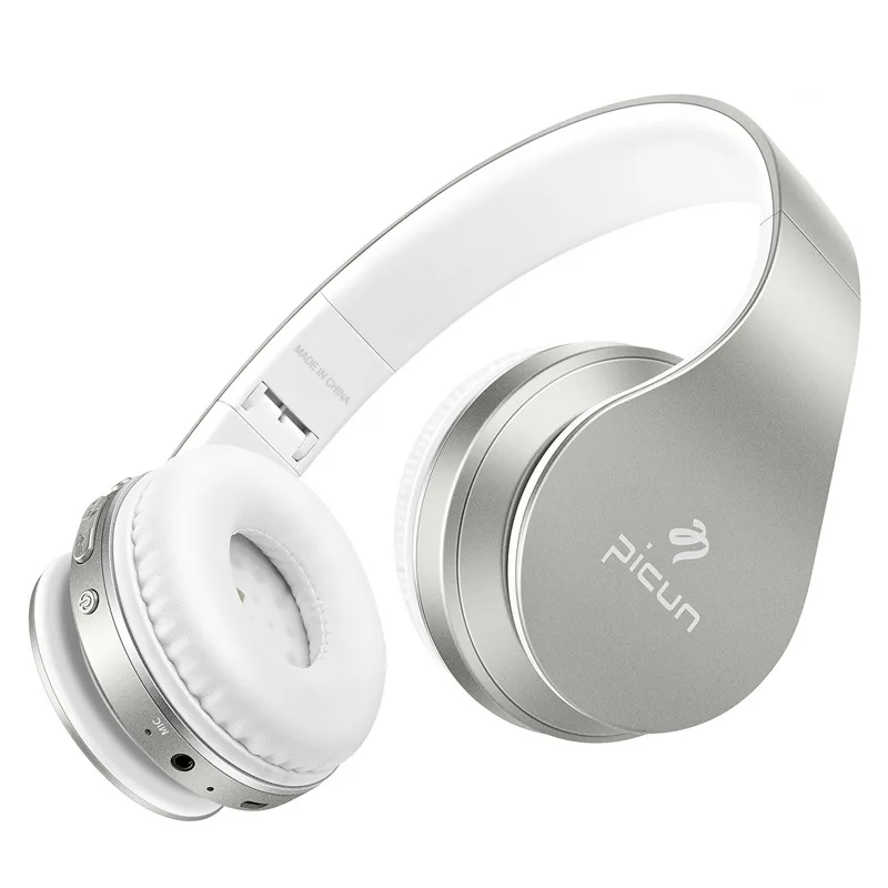 Беспроводные Bluetooth стереонаушники Picun P16 басовые наушники с микрофоном FM радио