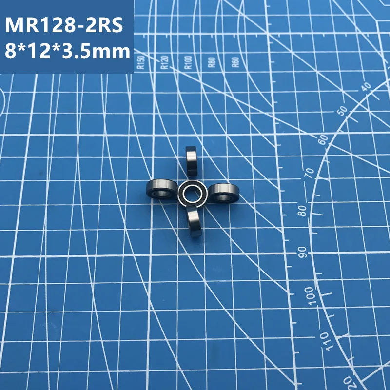 Бесплатная доставка высокого качества 10 шт. MR128-2RS (черный) 678-2RS MR128RS 678 радиальный