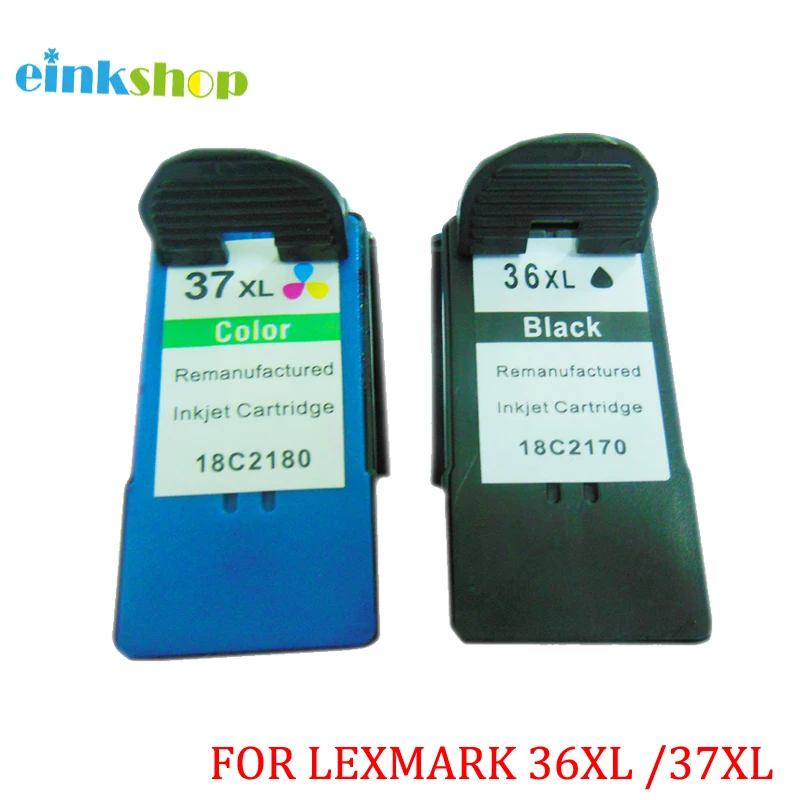 Einkshop 2 шт для Lexmark 36 37 картриджи Z2400 Z2410 Z2420 X3630 X3650 X4630 X4650 X5650 X6650 X6675 | Компьютеры и