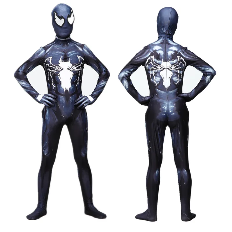 Комбинезон Venom Symbiote Spider Man лайкра зентай Spidey костюм для косплея взрослых мужчин