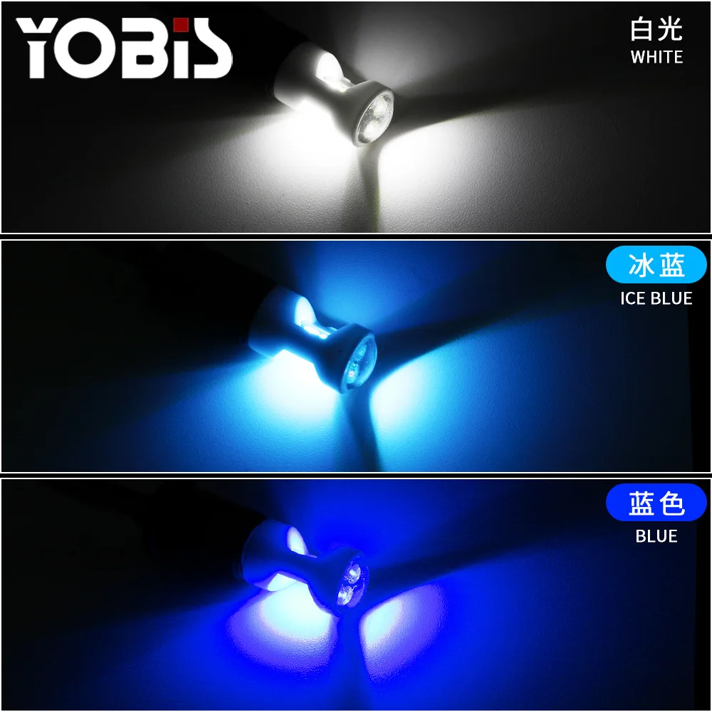 10x Новая керамика T10/W5W 3030 6SMD светодиодный белый голубой лед 12В Авто Мото