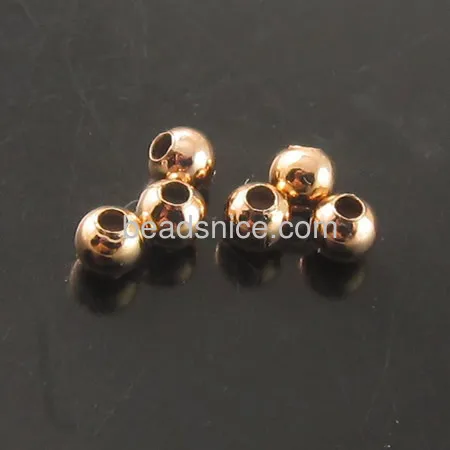 Beadsnice Гладкие Круглые бусины 3 мм Экологичное отверстие: 1 Оптовая Продажа 1000 ⑤
