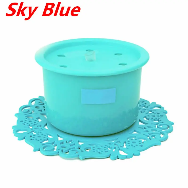 Sky Blue Автоматический фонтан для воды для кошек, USB Электрический дозатор для воды для домашних животных, автоматическая циркуляция поилка для собак, фонтан, кислородный питатель - Цвет: Sky Blue