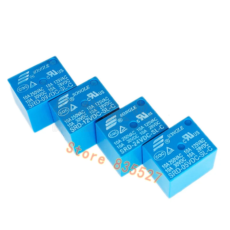 Оригинальный ремешок Songle SRD-05V 12V 24VDC-SL-C 5pin T73 10A 1 групповое преобразование