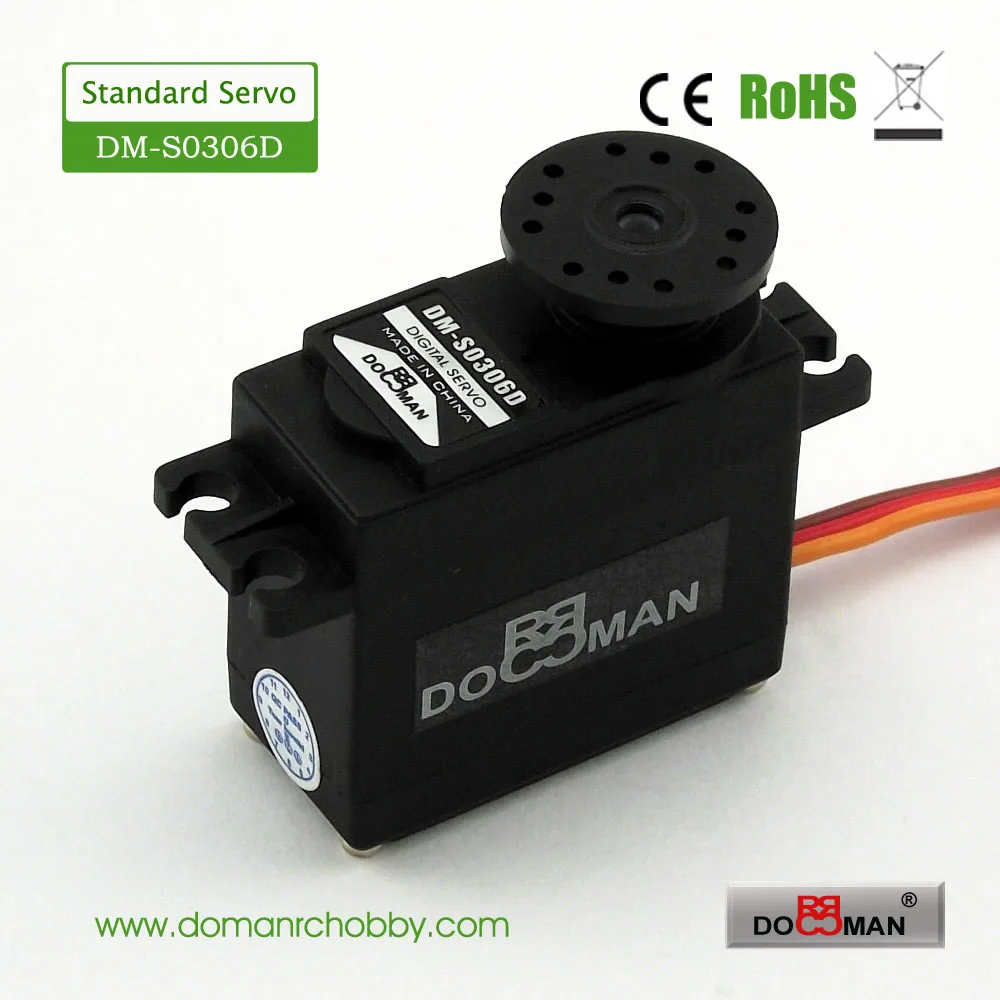 DOMAN RC DM S0306D 38 г/0 13 с/3 кг. См 360 градусов непрерывное вращение робот используется 3 кг