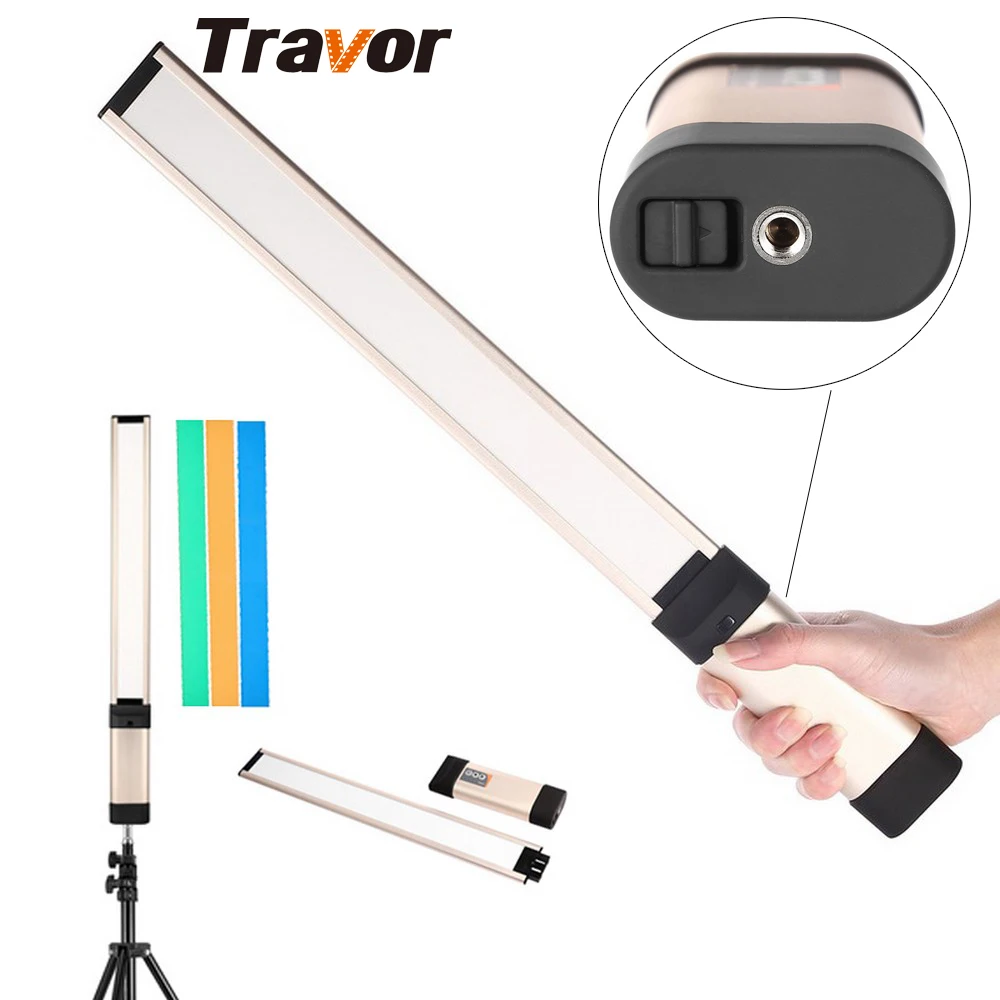 Travor Светодиодная лампа для видеосъемки 98 светодиодов Регулируемая Цветовая