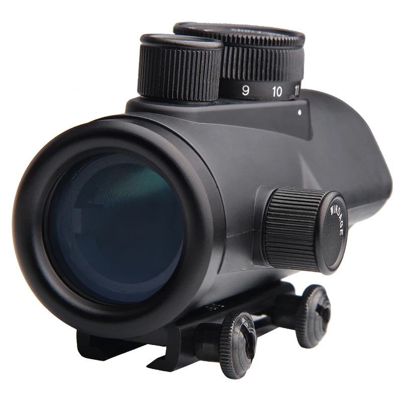 Охота Голографическая 1x30 мм Red Dot зеленый лазерный прицел с 11 Яркость регулировки