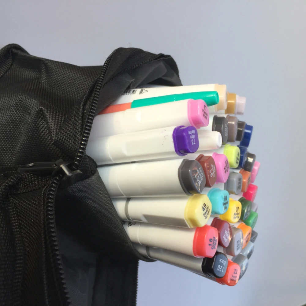 Подарочные двойные маркеры Touchnew с алкогольной двойной масляной чернилой, улучшенной нового поколения, 40/72 цвета для рисования и рукописи студентов.